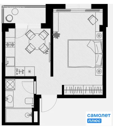 
  Продается 1-комн. квартира 33.2 м², в ЖК Оливия, корпус 9. Фото 8.