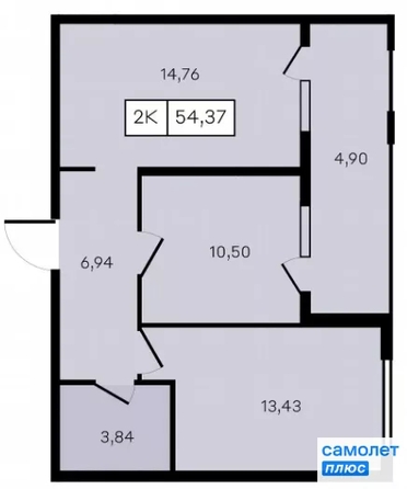 
  Продается 2-комн. квартира 54.4 м², в ЖК Новые Сезоны 2, литер 28. Фото 22.