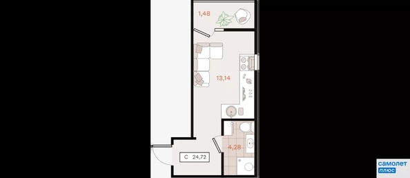 
  Продается студия 24.7 м². Фото 18.