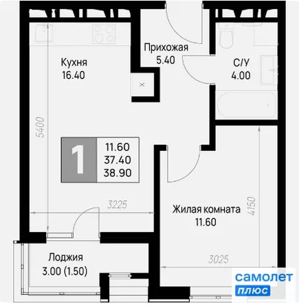 
  Продается 1-комн. квартира 38.9 м², в ЖК На Высоком берегу, дом 1. Фото 13.