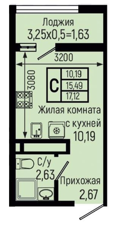 
  Продается студия 17.12 м². Фото 4.