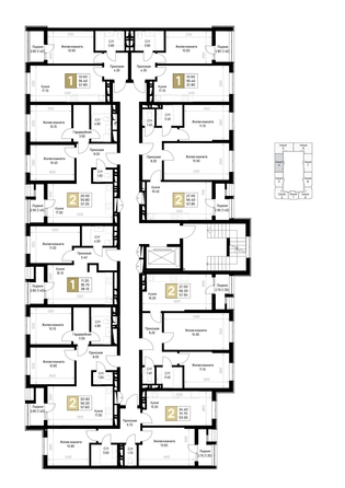 
  Продается 2-комн. квартира 57.6 м², в ЖК На Высоком берегу, дом 1. Фото 20.