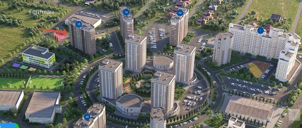
  Продается 1-комн. квартира 62 м², в ЖК Зеленодар, литера 7. Фото 2.