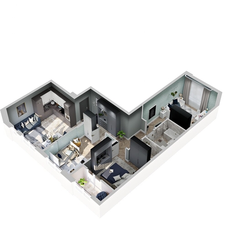
  Продается 3-комн. квартира 74.95 м², в ЖК Зеленая территория, литера 1.2. Фото 1.