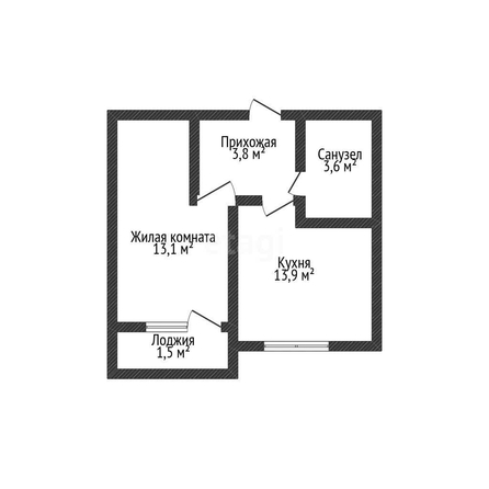 
  Продается 1-комн. квартира 32.9 м². Фото 1.