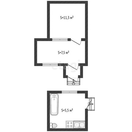 
  Продается студия 19 м². Фото 15.