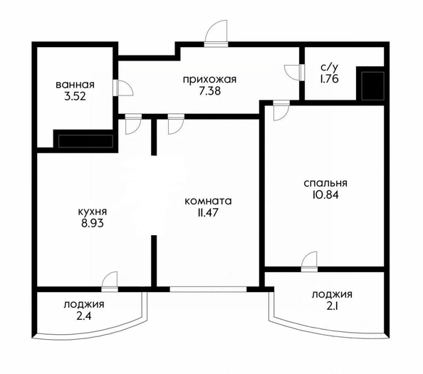 
  Продается 2-комн. квартира 48.5 м², в ЖК Лучший. Фото 14.