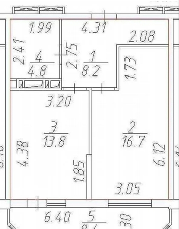 
  Продается 1-комн. квартира 50 м². Фото 7.