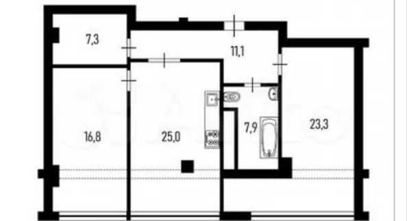 
  Продается 2-комн. квартира 93 м². Фото 9.