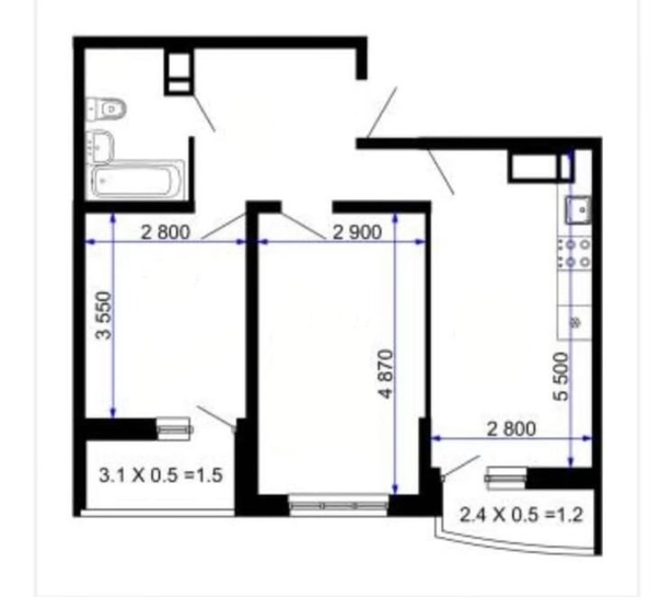 
  Продается 2-комн. квартира 54 м², в ЖК Лучший. Фото 20.
