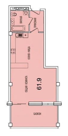 
  Продается 1-комн. квартира 62 м². Фото 6.