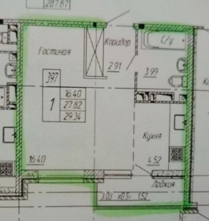
  Продается 1-комн. квартира 31 м². Фото 9.