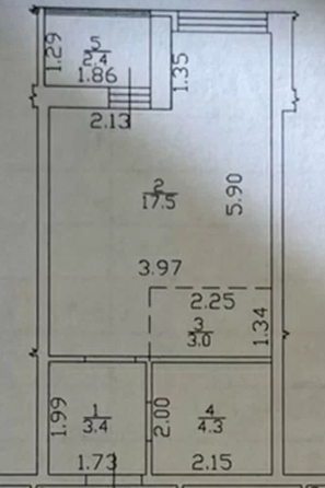 
  Продается 1-комн. квартира 30 м². Фото 22.