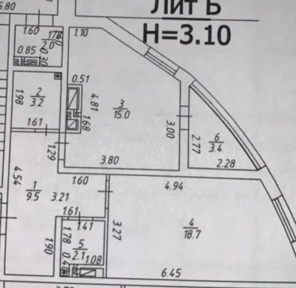 
  Продается 1-комн. квартира 52 м². Фото 13.