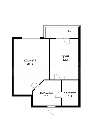 
  Продается 1-комн. квартира 50.5 м². Фото 13.