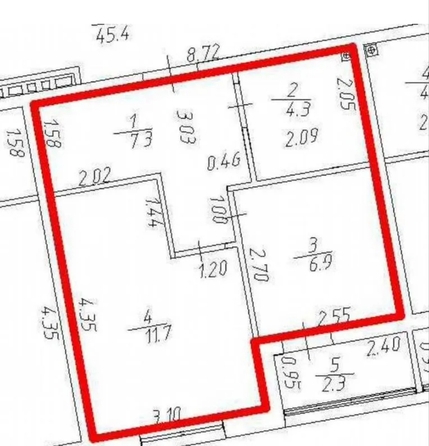 
  Продается 1-комн. квартира 32 м². Фото 12.