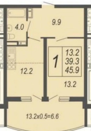 
  Продается 1-комн. квартира 41 м². Фото 17.