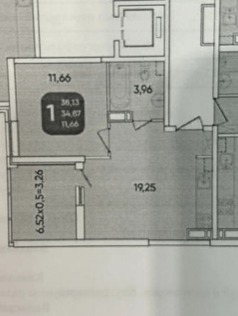 
  Продается 1-комн. квартира 40 м², в МКР Любимово, 16 квартал литер 1. Фото 25.