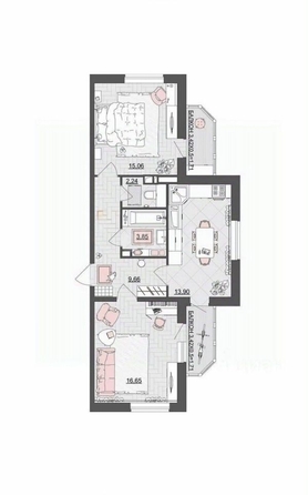 
  Продается 2-комн. квартира 60.1 м². Фото 1.