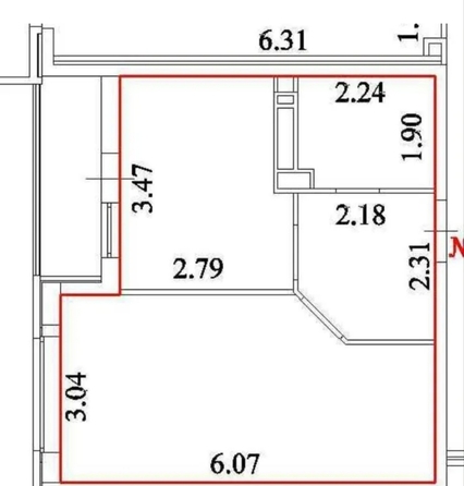 
  Продается 1-комн. квартира 37 м², в ЖК Губернский, литера 4. Фото 14.