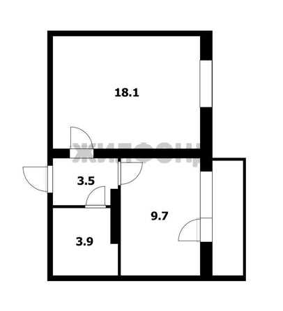 
  Продается 1-комн. квартира 35.1 м². Фото 16.