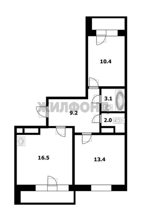 
  Продается 2-комн. квартира 56.9 м². Фото 11.