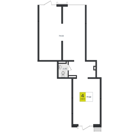 
  Продается офис 77.22 м². Фото 1.