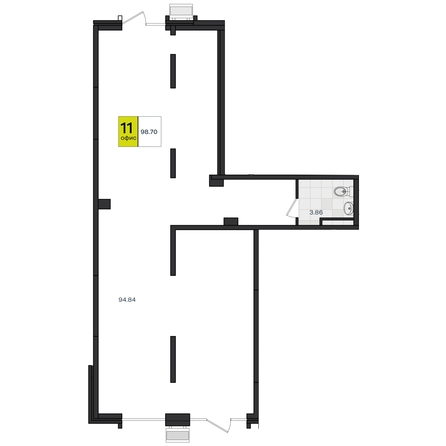 
  Продается универсальное помещение 98.7 м². Фото 1.