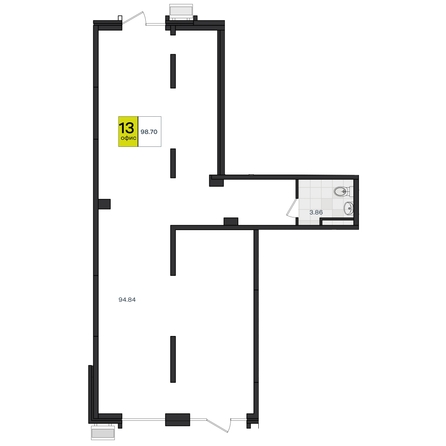 
  Продается офис 98.7 м². Фото 1.