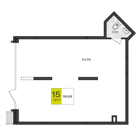
  Продается универсальное помещение 56.89 м². Фото 1.
