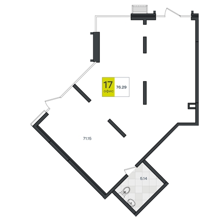 
  Продается универсальное помещение 76.29 м². Фото 1.