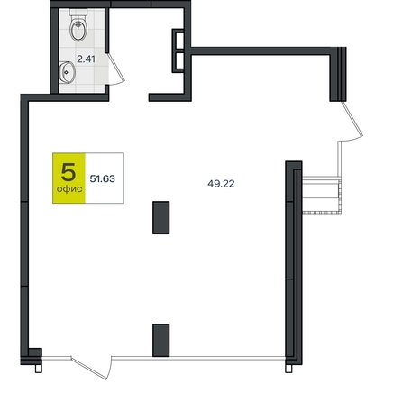 
  Продается торговая площадь 51.63 м². Фото 1.