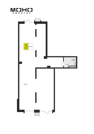 
  Продается универсальное помещение 98.7 м². Фото 1.