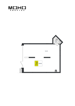 
  Продается универсальное помещение 56.89 м². Фото 1.