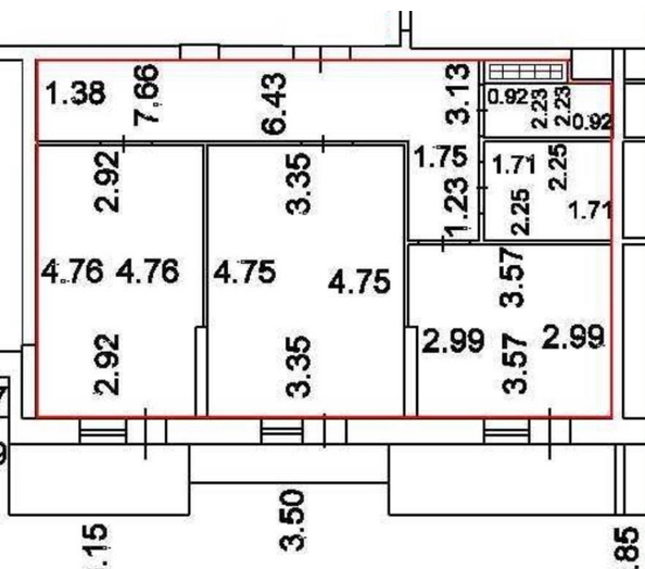 
  Продается 2-комн. квартира 58.7 м². Фото 23.