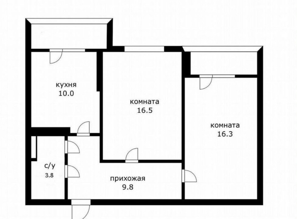 
  Продается 2-комн. квартира 55.9 м². Фото 14.