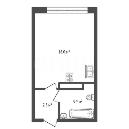 
  Продается студия 22.4 м². Фото 1.