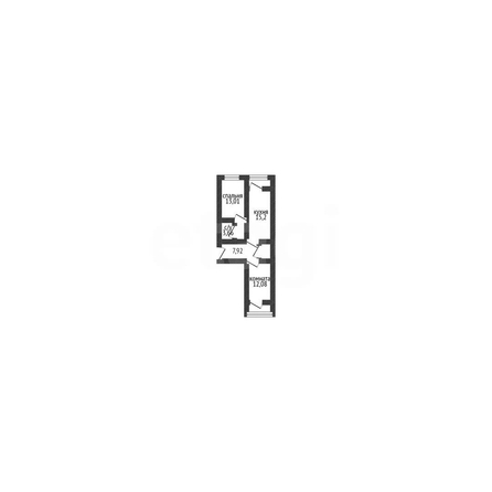 
  Продается 2-комн. квартира 57.24 м². Фото 2.