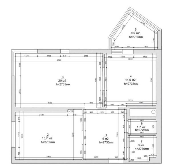 
  Продается 2-комн. квартира 60.3 м². Фото 3.
