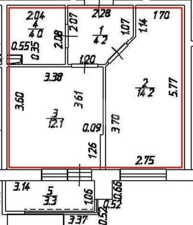 
  Продается 1-комн. квартира 34.5 м². Фото 1.