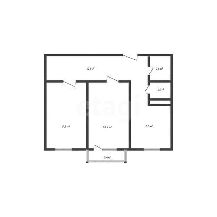 
  Продается 2-комн. квартира 65 м², в ЖК Fresh (Фреш), литера 3. Фото 1.