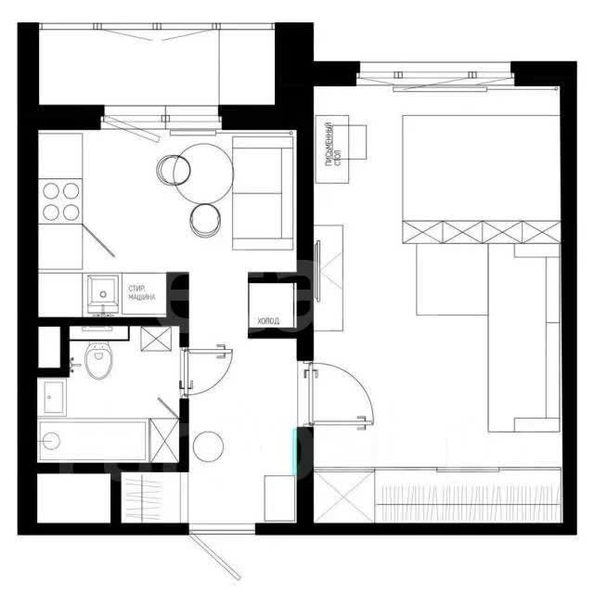 
  Продается 1-комн. квартира 35.6 м². Фото 1.