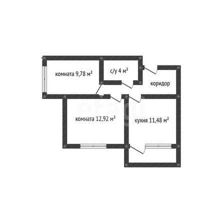 
  Продается 2-комн. квартира 44.6 м², в ЖК Южане, 3 очередь литера 2. Фото 1.