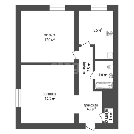 
  Продается 2-комн. квартира 57.2 м². Фото 4.