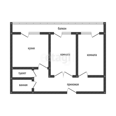 
  Продается 2-комн. квартира 64.3 м². Фото 1.