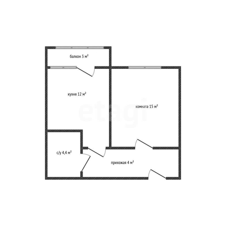 
  Продается 1-комн. квартира 38.4 м². Фото 1.