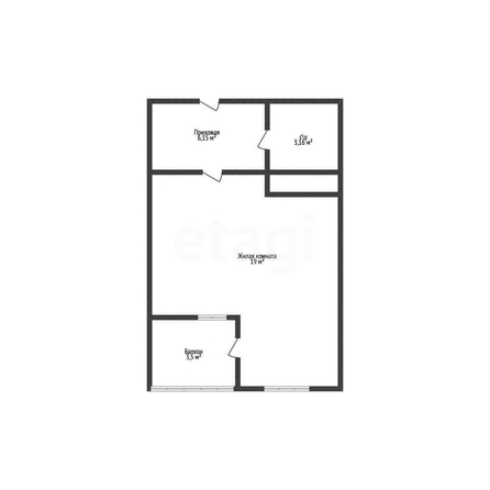 
  Продается студия 34 м². Фото 1.