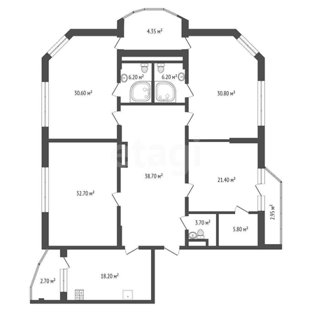 
  Продается 4-комн. квартира 199.1 м². Фото 5.