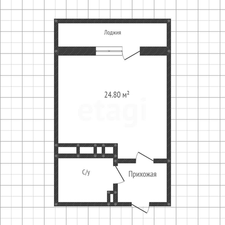 
  Продается студия 24.8 м². Фото 1.