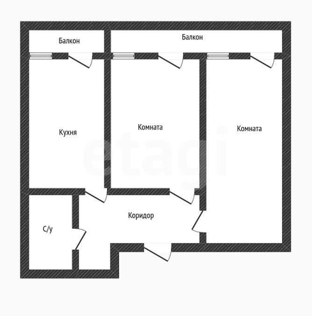 
  Продается 2-комн. квартира 50.2 м². Фото 1.